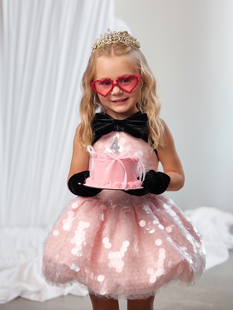 Pink Sequin Tulle Girl Birthda - Toddler Girl Tulle Party Dress ulasan dan harga