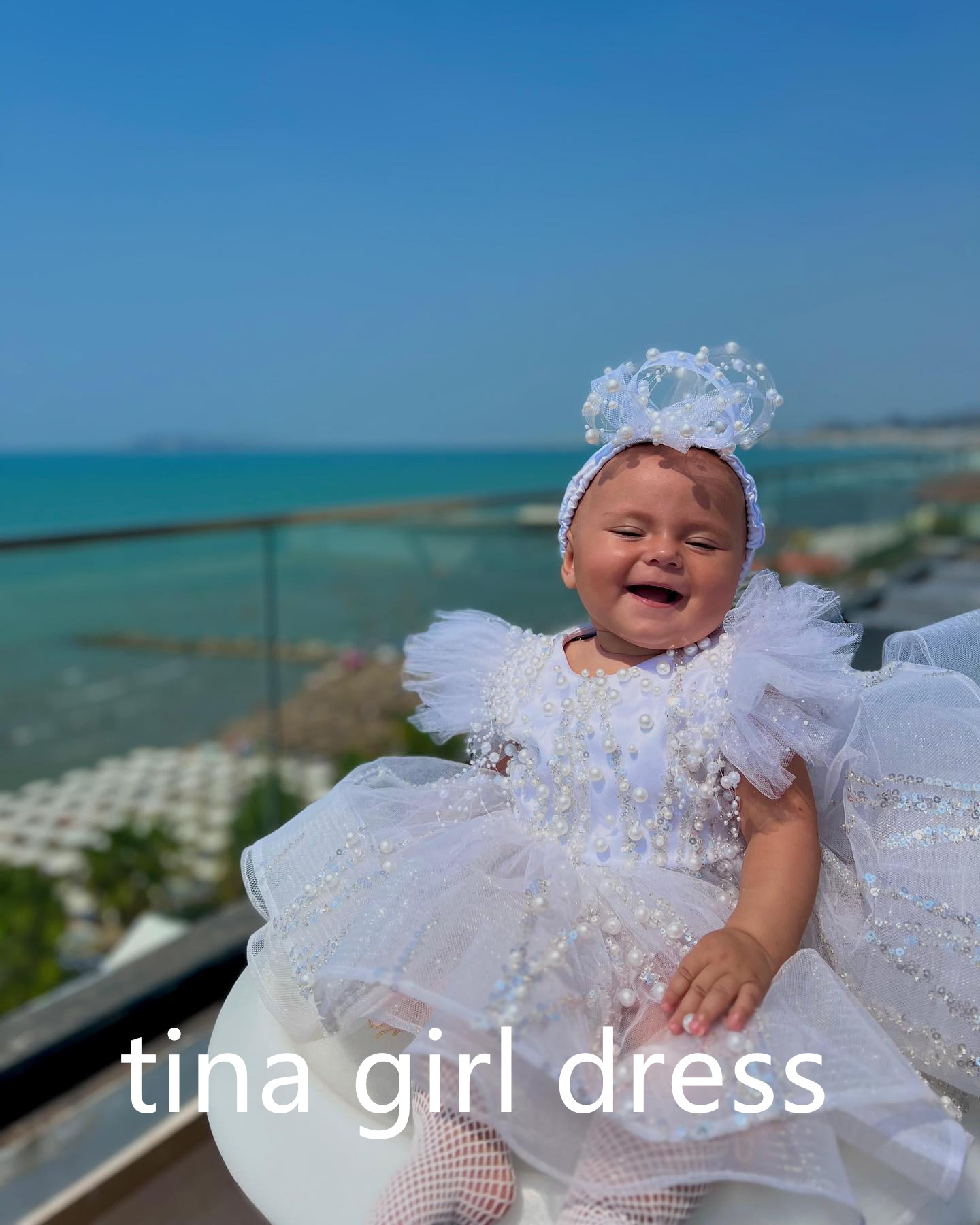 Princess White Flower Girl Dre - Toddler Girl Tulle Party Dress ulasan dan harga