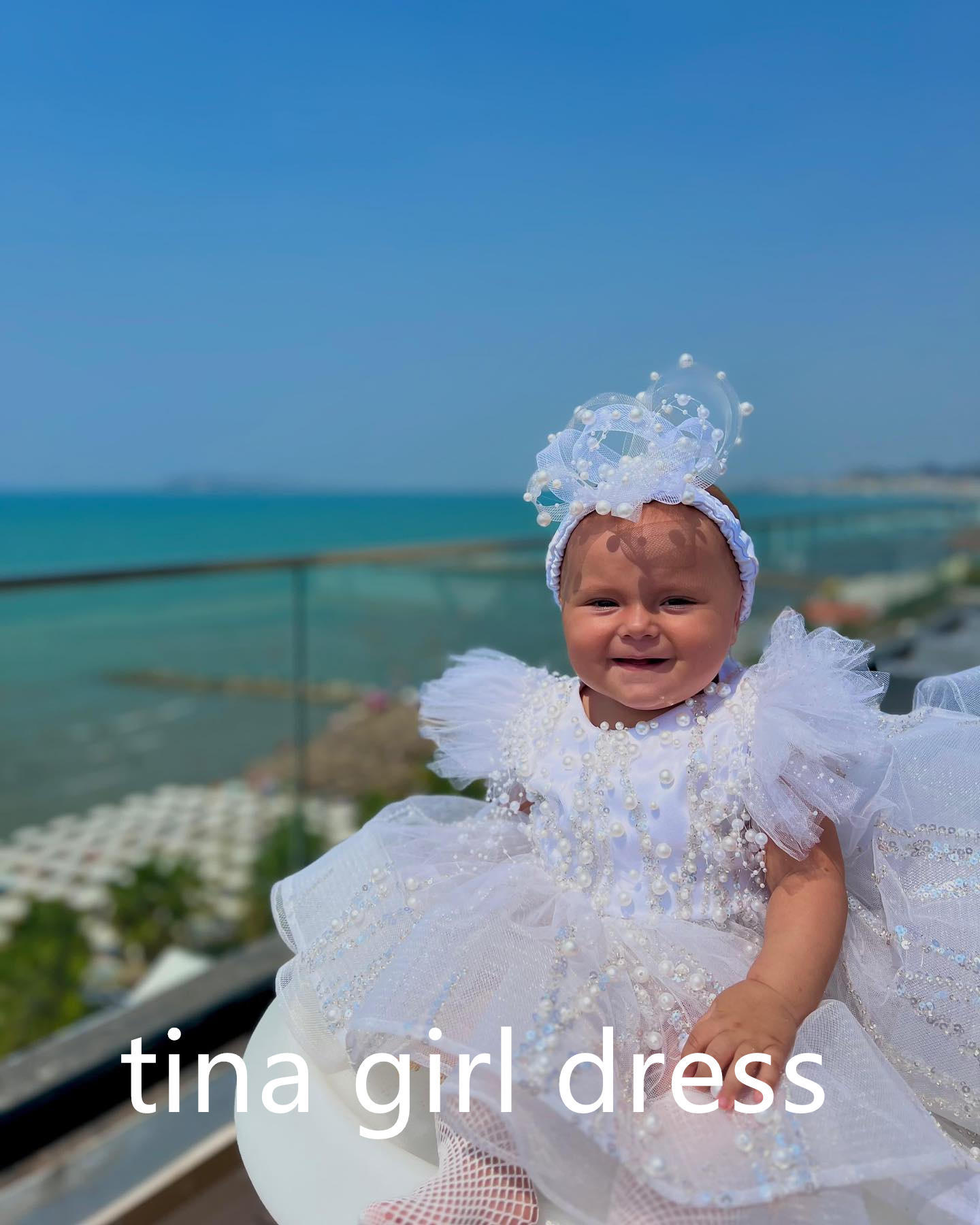 Princess White Flower Girl Dre - Toddler Girl Tulle Party Dress ulasan dan harga