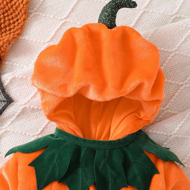 Newborn Baby Pumpkin Romper Ho - Cotton Baby Onesies Zipper ulasan dan harga
