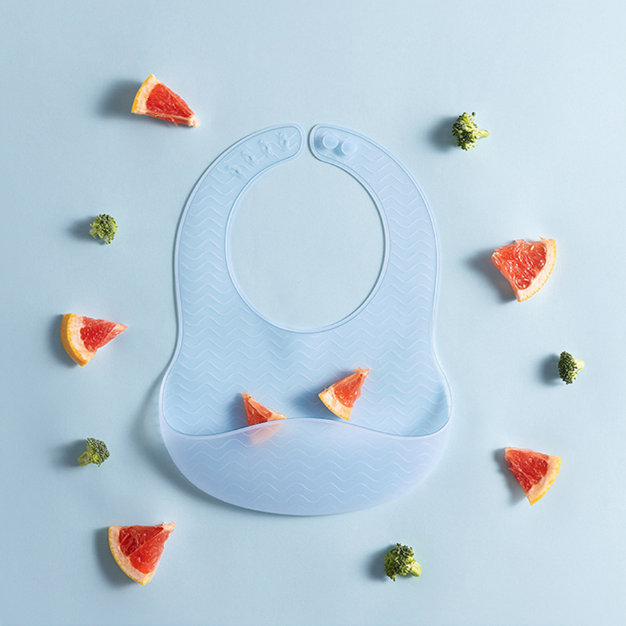 1pc BabySilicone Jelly Bib Ult - Waterproof Baby Bibs Silicone ulasan dan harga