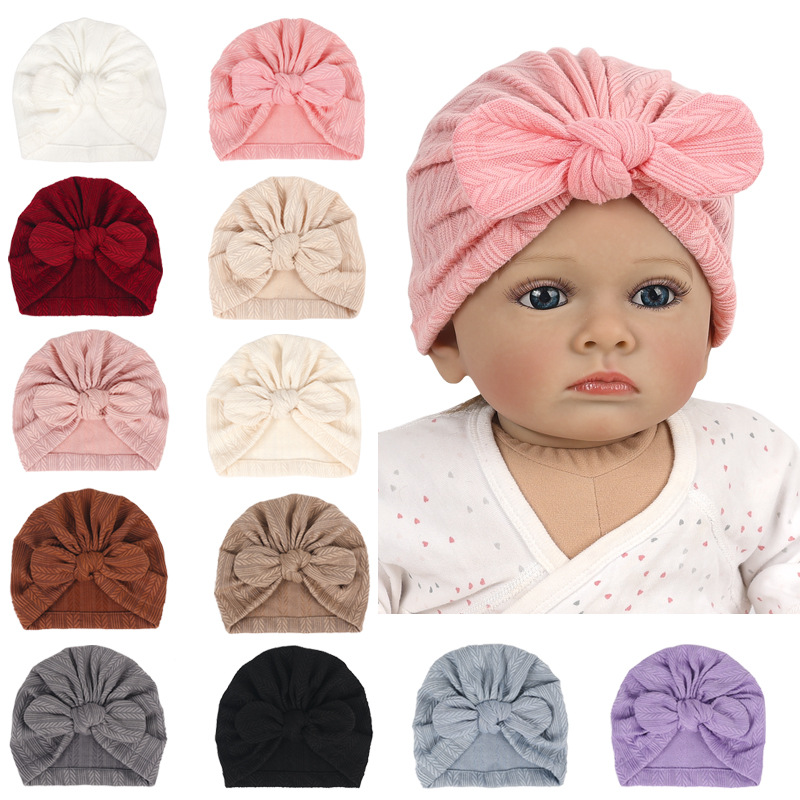 New Wheat Print Baby Little Gi - Infant Beanie Hat With Ears ulasan dan harga