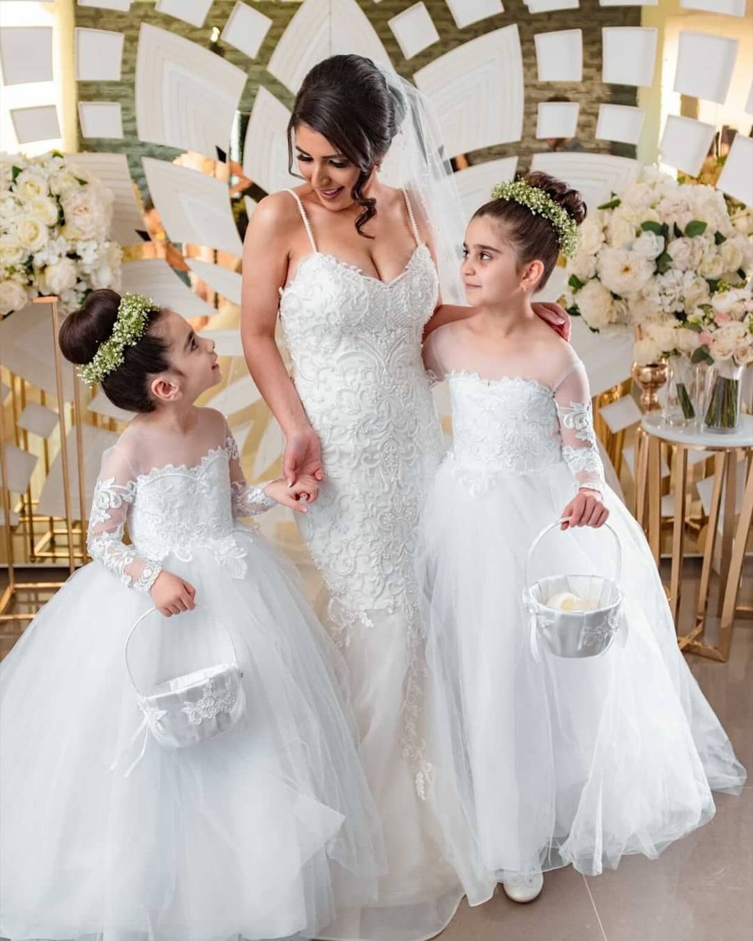 2024 Toddler Lace Tulle Flower - Toddler Girl Tulle Party Dress ulasan dan harga