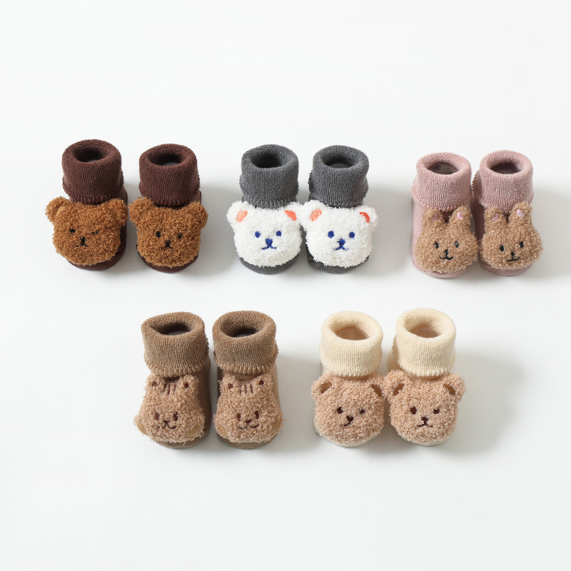 Thick Coral Fleece Baby Socks  - Unisex Baby Socks Non Slip ulasan dan harga