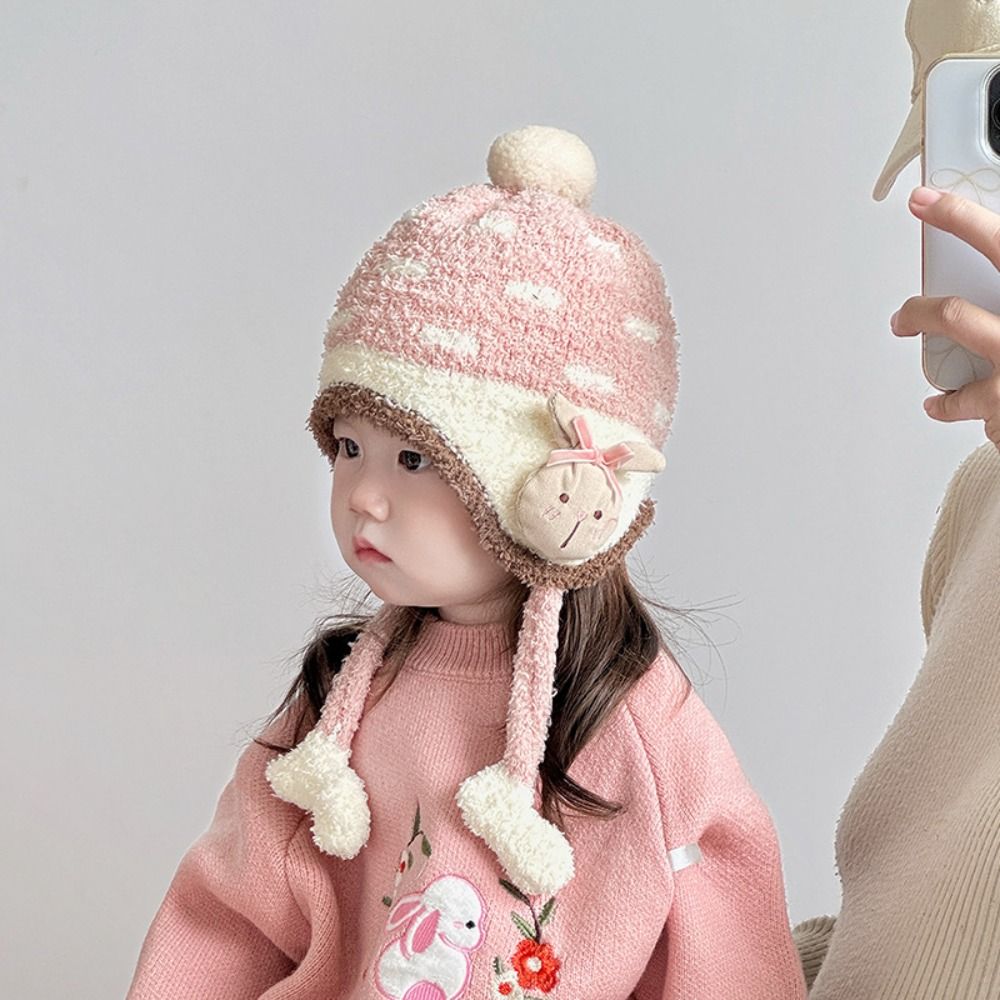 Lovely Windproof Baby Ear Prot - Infant Beanie Hat With Ears ulasan dan harga