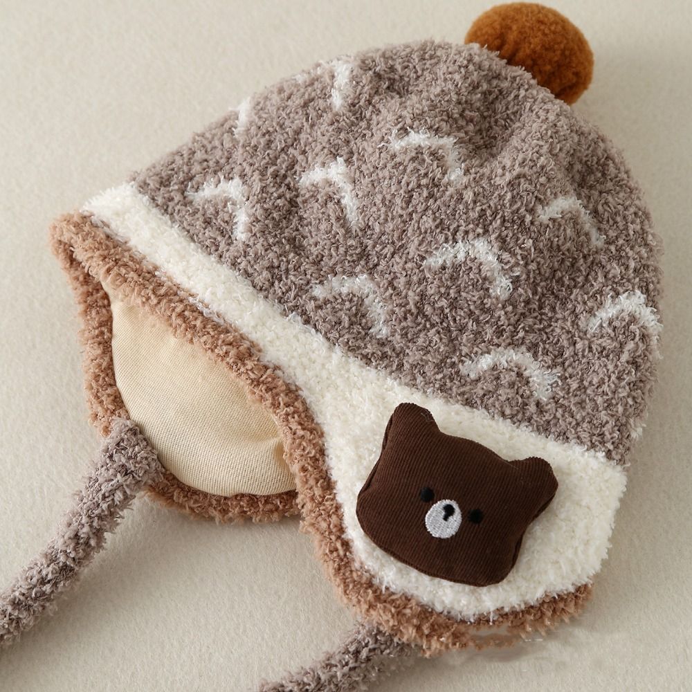 Lovely Windproof Baby Ear Prot - Infant Beanie Hat With Ears ulasan dan harga