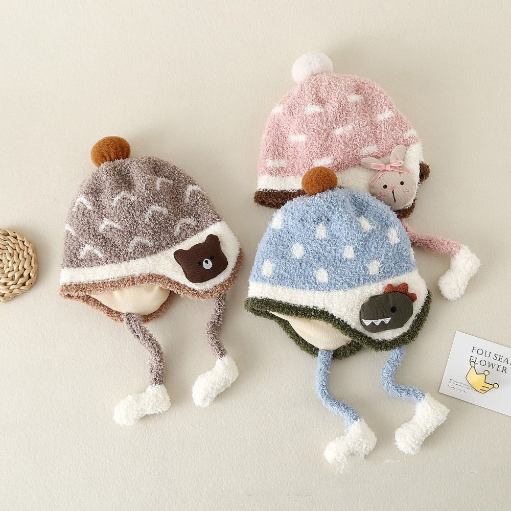 Lovely Windproof Baby Ear Prot - Infant Beanie Hat With Ears ulasan dan harga